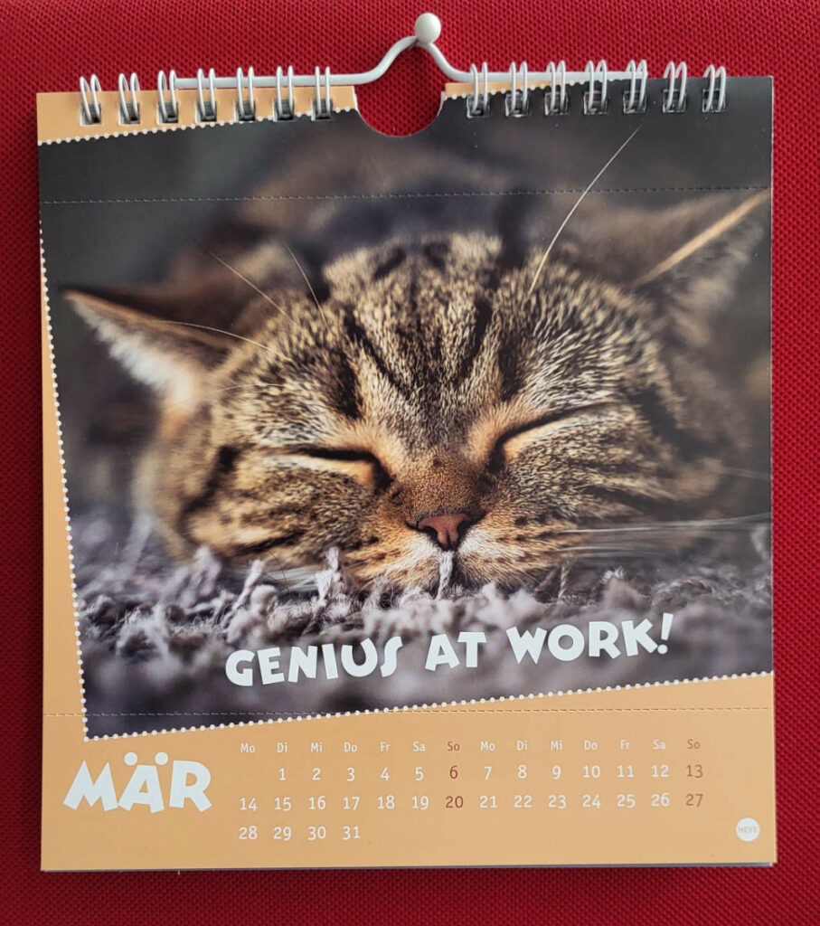 Kalender im Büro