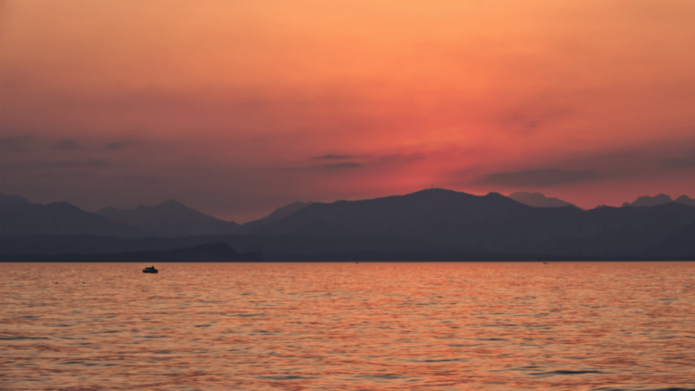 Monatsrückblick Juli 2023 - Sonnenuntergang in Lazise
