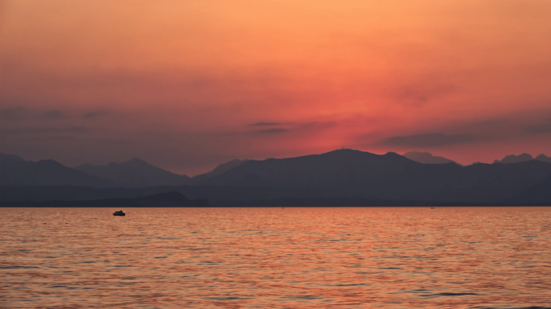 Monatsrückblick Juli 2023 - Sonnenuntergang in Lazise