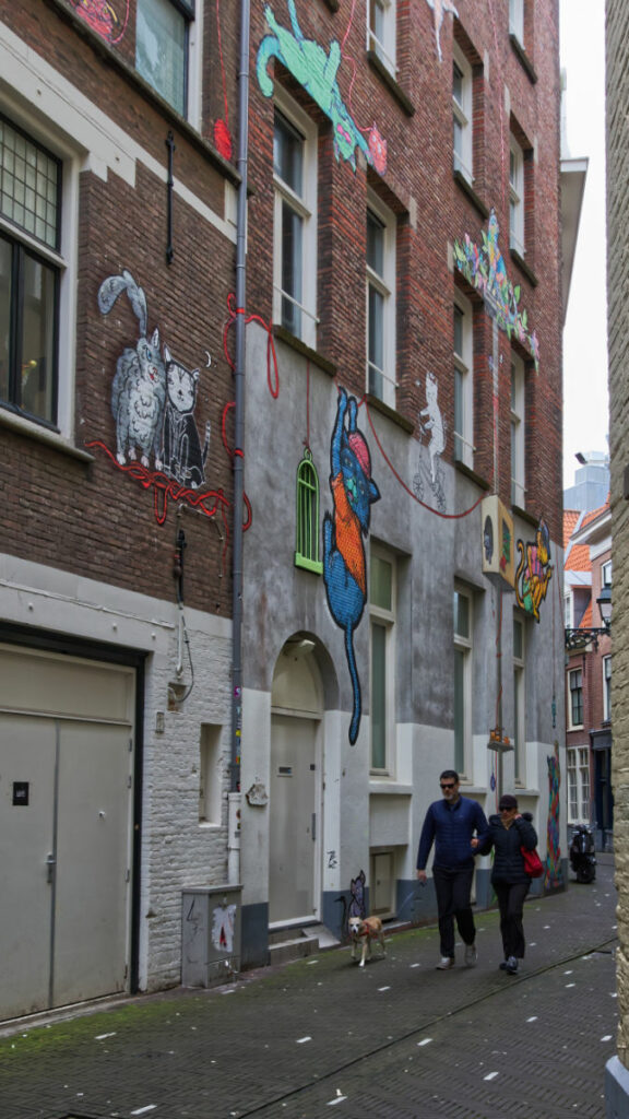 Malerei an einem Haus in Den Haag