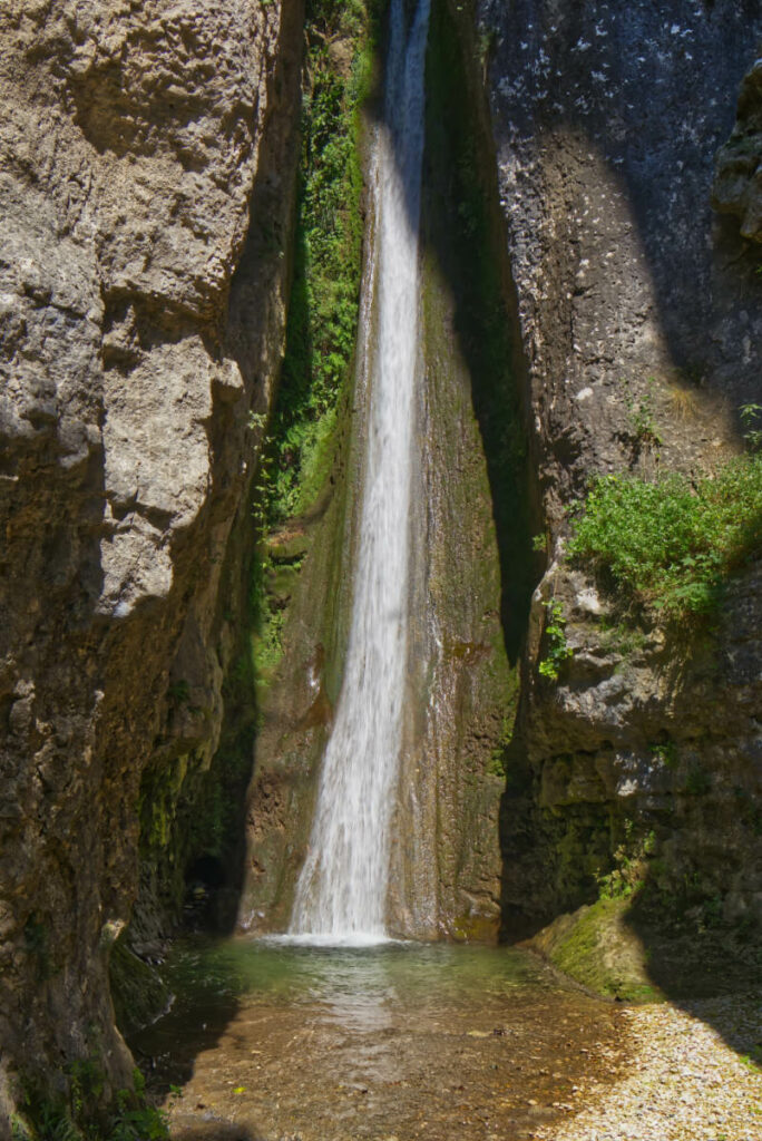 Wasserfall im Parco delle Cascate