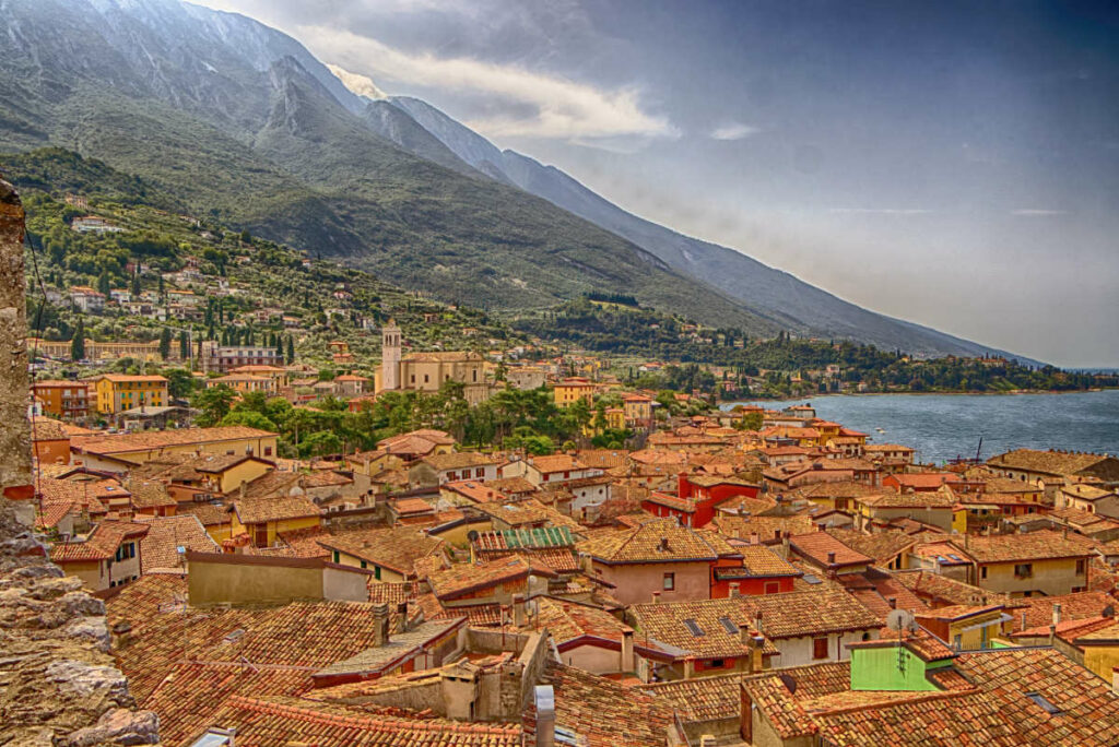 Blick von der Skaligerburg auf Malcesine