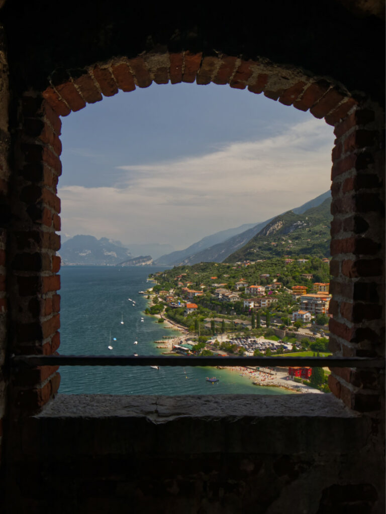 Blick von der Skaligerburg in Malcesine