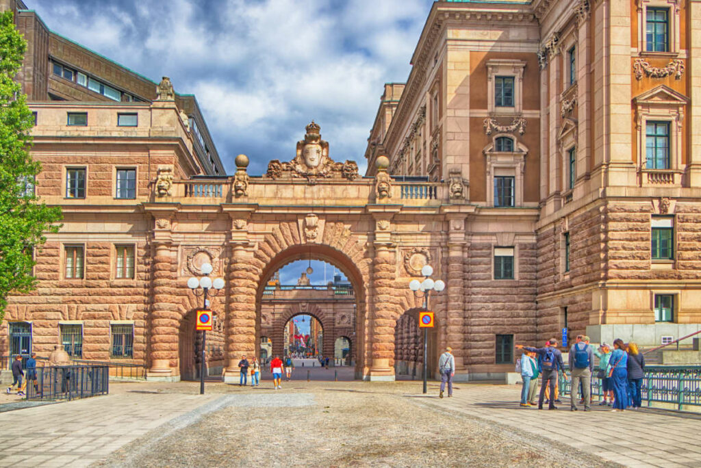 Durchgang des Reichstagsgebäudes