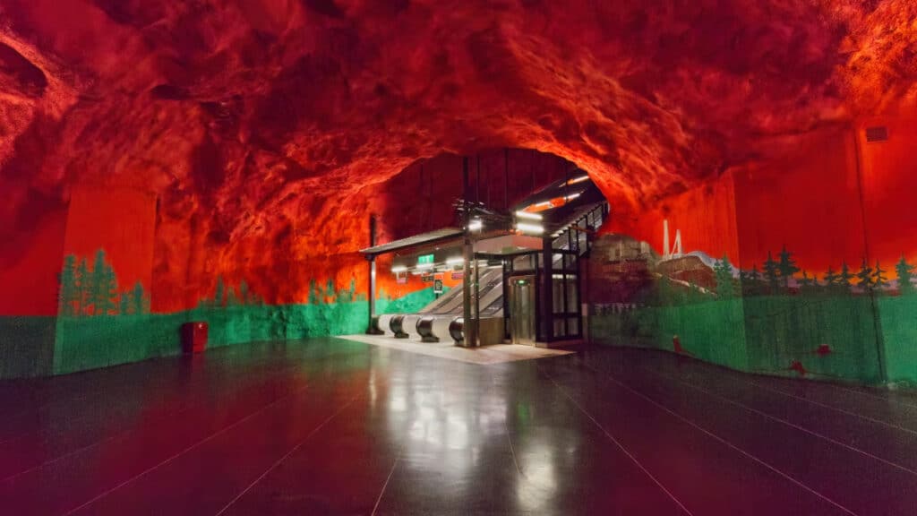 Tunnelbana-Station Solna Centrum