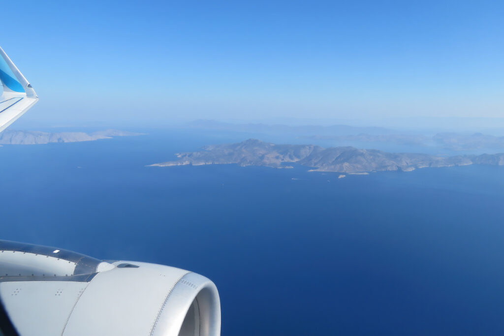 Blick aus dem Flugzeug