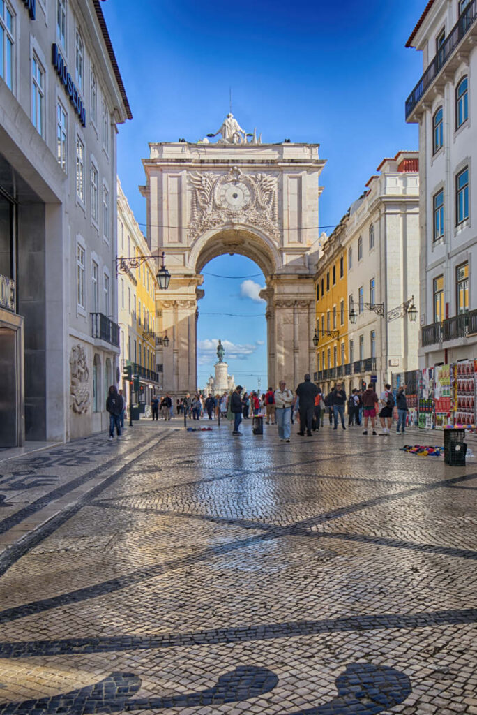Arco da Rua Augusta von der Rua Augusta aus