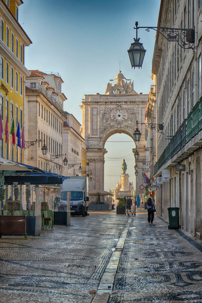 Arco da Rua Augusta von der Rua Augusta aus