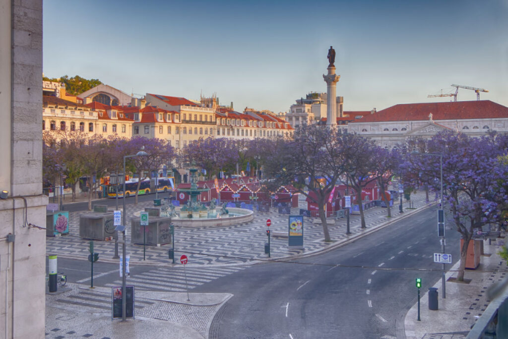 Rossio - Aussicht von unserem Hotel