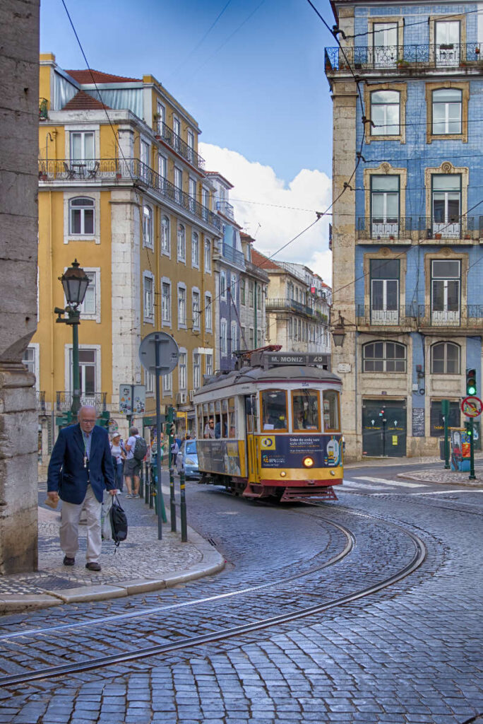 Tram in Lissabon