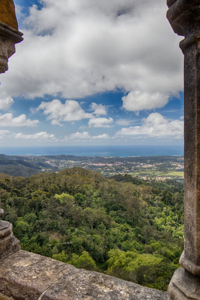 Ausblick von der Terrasse auf Sintra