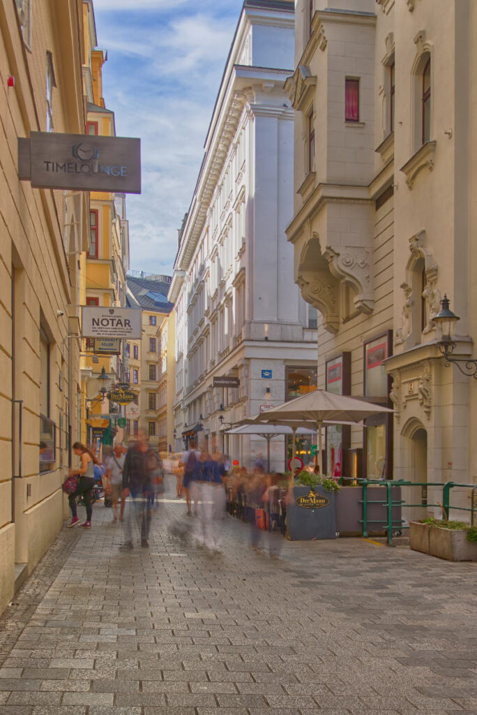 Naglergasse Langzeitbelichtung