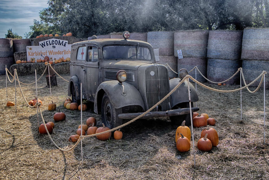 Oldtimer am Kürbishof Wunderlich