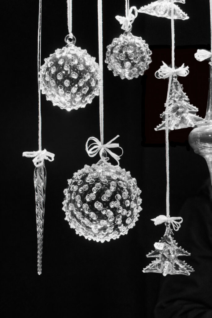 Glasdeko am Christkindlmarkt