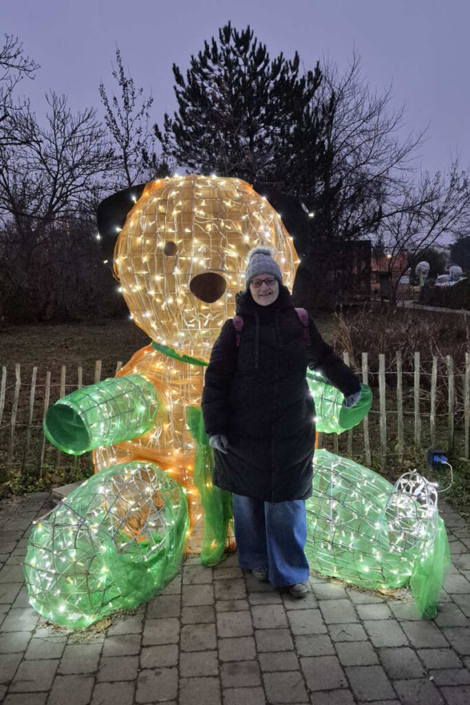 ich in den Blumengärten Hirschstetten