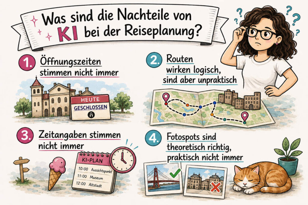 Nachteile der Reiseplanung mit KI